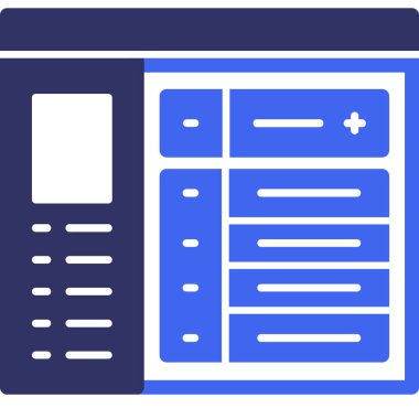 veri analizi. Web simgesi basit tasarım