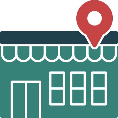 harita konumu simgesi düz biçimli