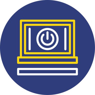 dizüstü bilgisayar simgesi, vektör illüstrasyonu