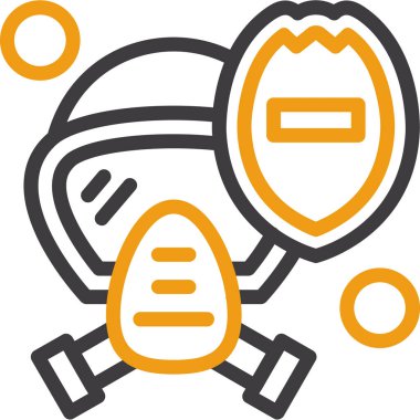 yemek servis simgesi doldurulmuş taslak biçiminde