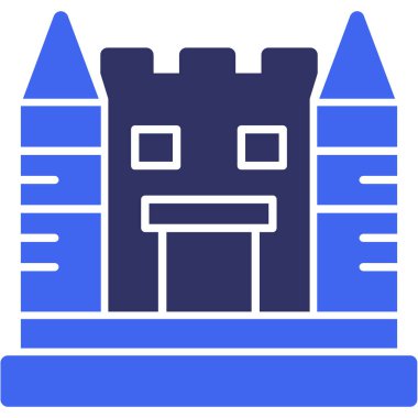 Şato. Web simgesi basit illüstrasyon