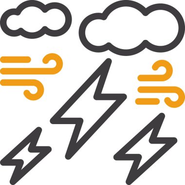 Bulut hava tahmini simgesi - özet biçimi