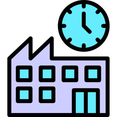 Saat. Web simgesi vektör illüstrasyonu