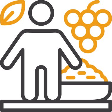 Bal arısı yemek ikonu ana hatlarıyla