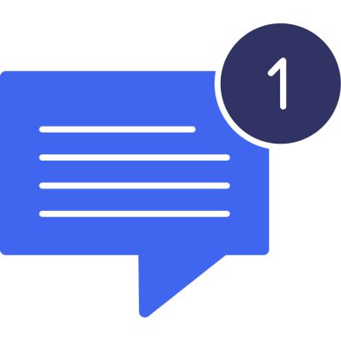 Konuşma balonu vektör çizimi