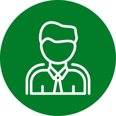 Bir doktor simgesinin vektör çizimi