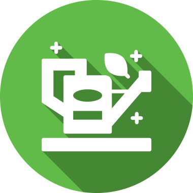 İş yönetimi düz vektör simgesi. grafik ve denetim simgesi