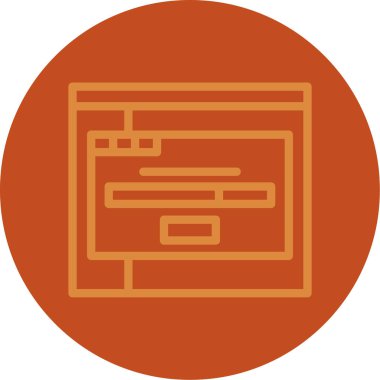 Ağ simgesi. Basit vektör illüstrasyonu