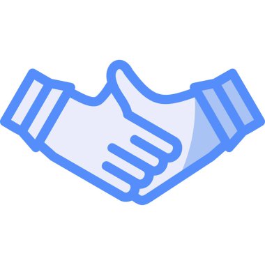 Anlaştık. Web simgesi basit illüstrasyon