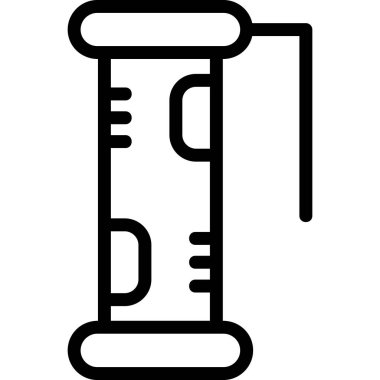 test tübü ikon vektör çizimi çizimi