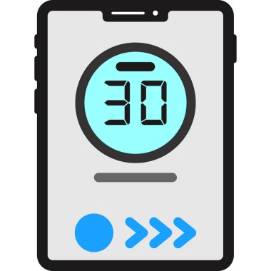 Moda tarzında cep telefonu simgesi