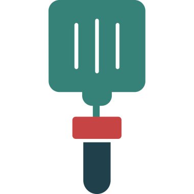 barbekü vektörü düz renk simgesi