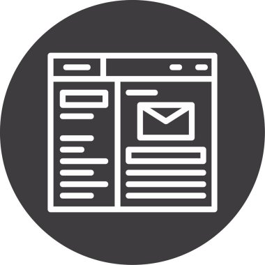 Web simgesi vektör illüstrasyonu