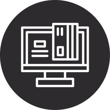 vektör dizüstü simgesi illüstrasyonu