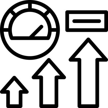 ok yönü simgesi ana hat biçiminde