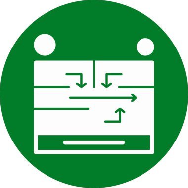 Bir belge simgesinin vektör illüstrasyonu