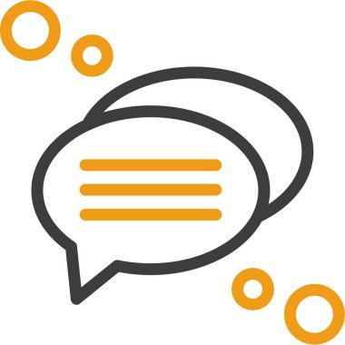 Sohbet iletişim simgesi ana hat biçimi