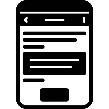 Web ve mobil vektör simgesi