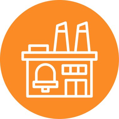 Baca vektör simgesine sahip eşsiz bir bina