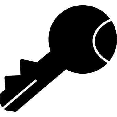 Anahtar simgesi vektör illüstrasyonu