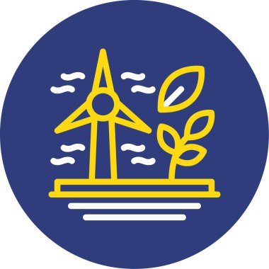 Bir ağaç simgesinin vektör illüstrasyonu