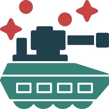 Askeri tank. Basit resimleme