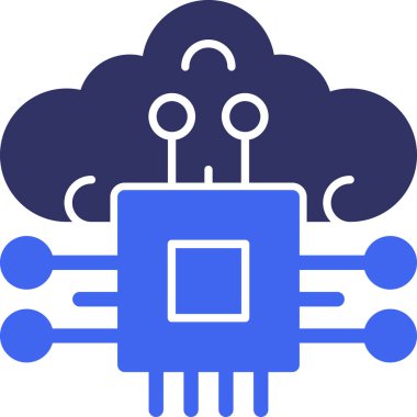 Bulut. Web simgesi basit illüstrasyon