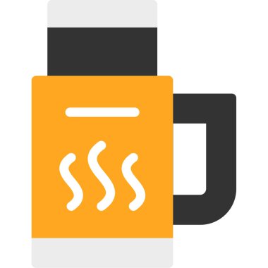 Çay düz vektör simgesi