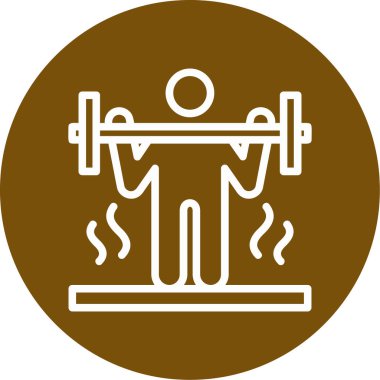 Modern fitness simgesinin vektör illüstrasyonu