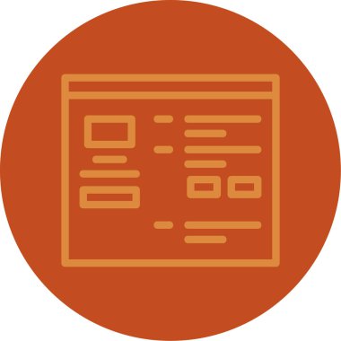 Bir belge simgesinin vektör illüstrasyonu