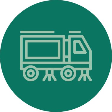 Eşsiz Kamyon Vektör Satırı Simgesi