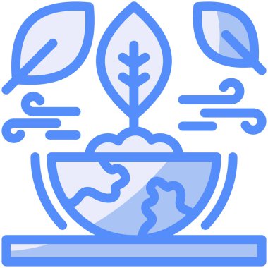 Bitki. Web simgesi basit illüstrasyon