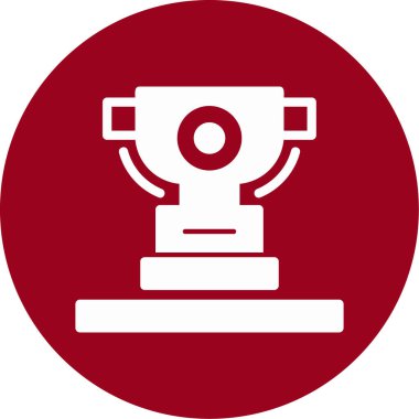 Kupa. Web simgesi basit illüstrasyon