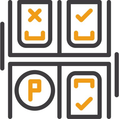 onay kutusu simgesi vektör çizimi