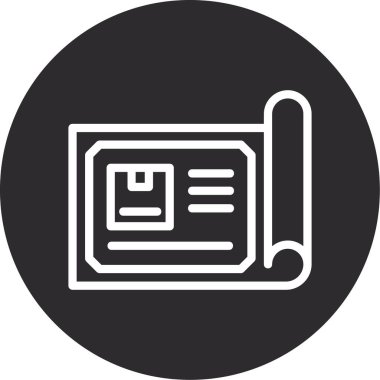 Modern simgenin vektör illüstrasyonu