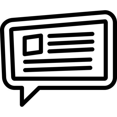 konuşma kabarcığı vektör çizimi