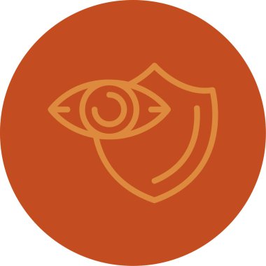 Göz simgesinin vektör illüstrasyonu