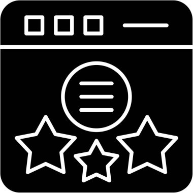 yıldız simgesi, basit vektör illüstrasyon tasarımı