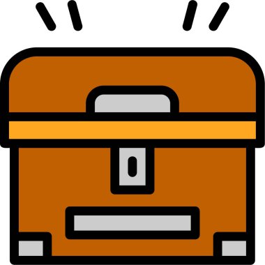 Çanta. Web simgesi basit illüstrasyon