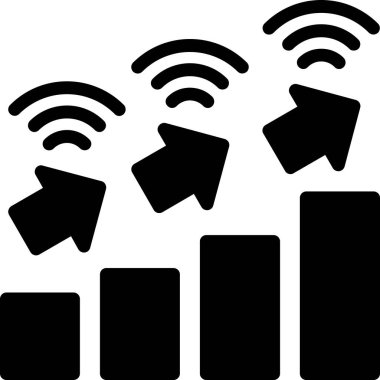 veri izleme simgesi, illüstrasyon, beyaz arkaplan üzerindeki vektör