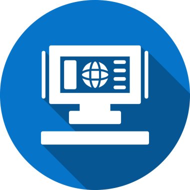 vektör dizüstü düz simge