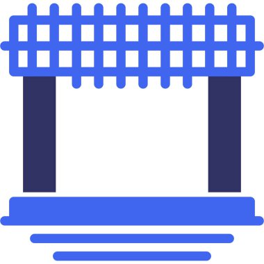 Çit. Web simgesi basit tasarım