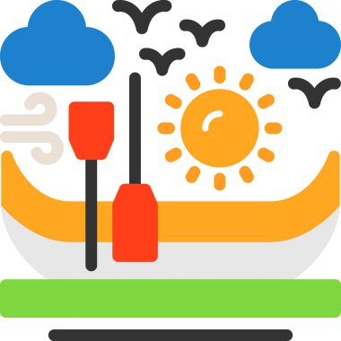 Yaz plajı. Basit tasarım