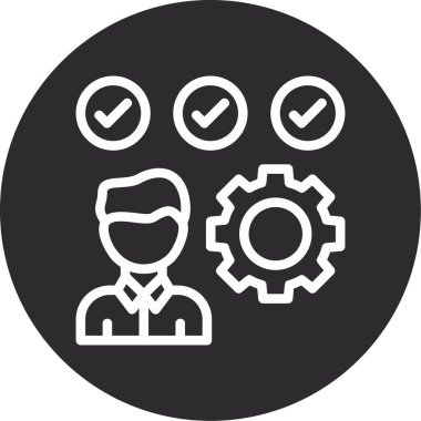 Seo simgesinin vektör illüstrasyonu