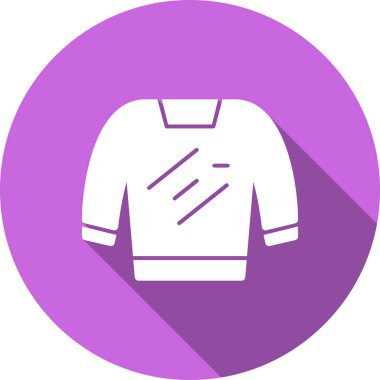 Bir süveter simgesinin vektör illüstrasyonu