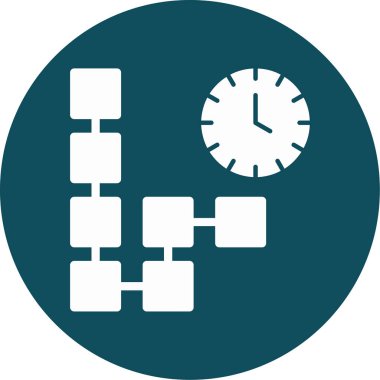 Saat. Web simgesi vektör illüstrasyonu