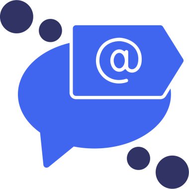 Mesaj var. Web simgesi basit illüstrasyon