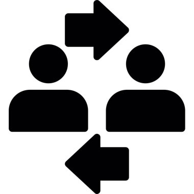 iş insanları simgesi, vektör illüstrasyonu