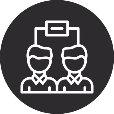 İnsan simgesinin vektör illüstrasyonu