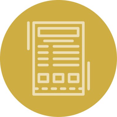 Çemberli bir kitabın vektör simgesi.